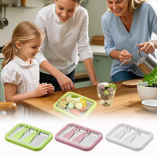 VIEDAJ | Instant Ice Cream Roll Cold Plate – Household Handmade Stir-Fry Yogurt & Sorbet Maker DIY Tool for Summer