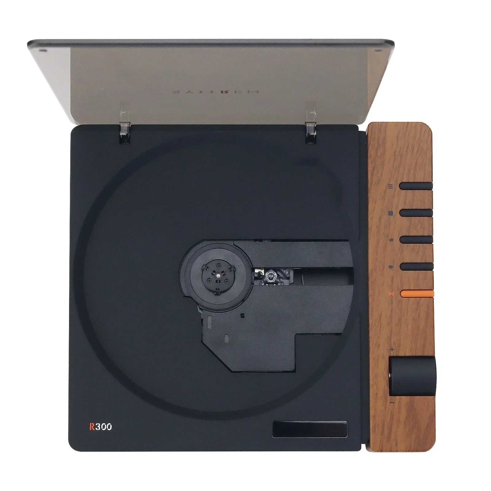VIEDAJ | R300 Desktop CD Player – Walnut & Brass Edition