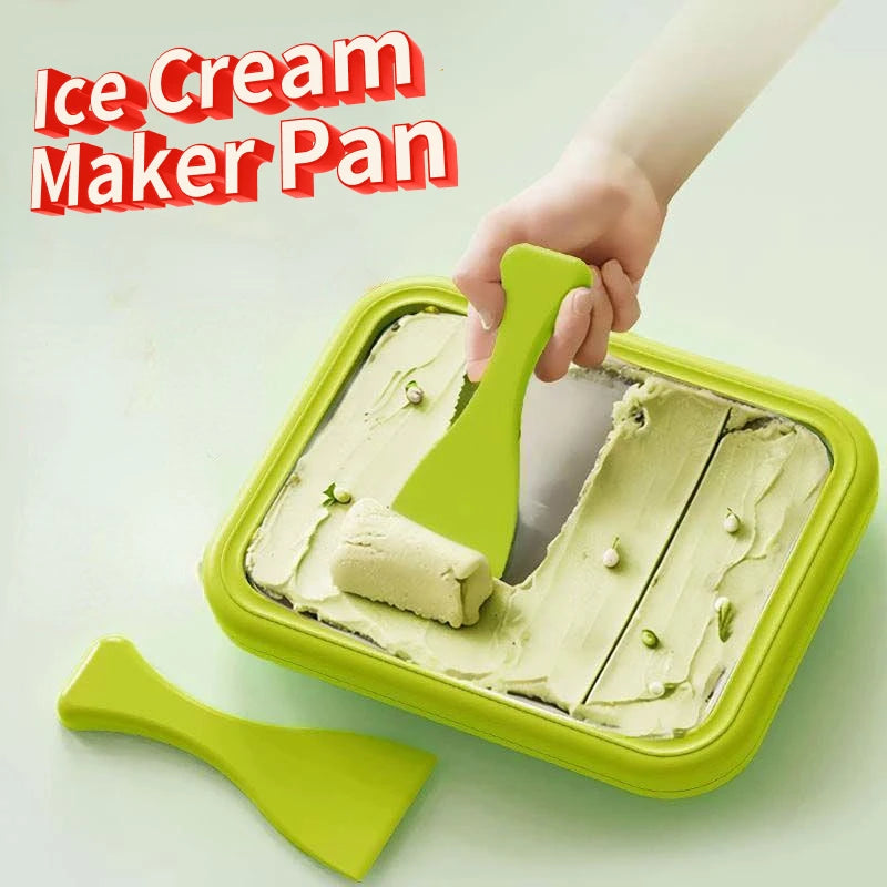 VIEDAJ | Instant Ice Cream Roll Cold Plate – Household Handmade Stir-Fry Yogurt & Sorbet Maker DIY Tool for Summer