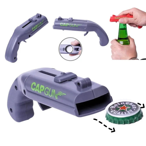 VIEDAJ | Cap Gun Beer Bottle Opener - Portable Drinking Game & Bar Tool