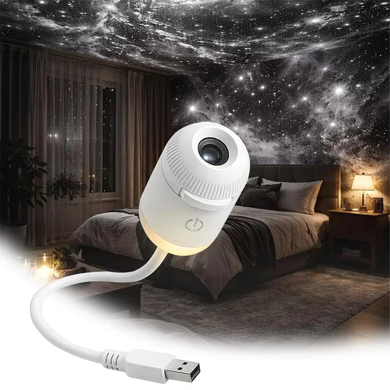 VIEDAJ | Mini 2-in-1 Galaxy Star Projector