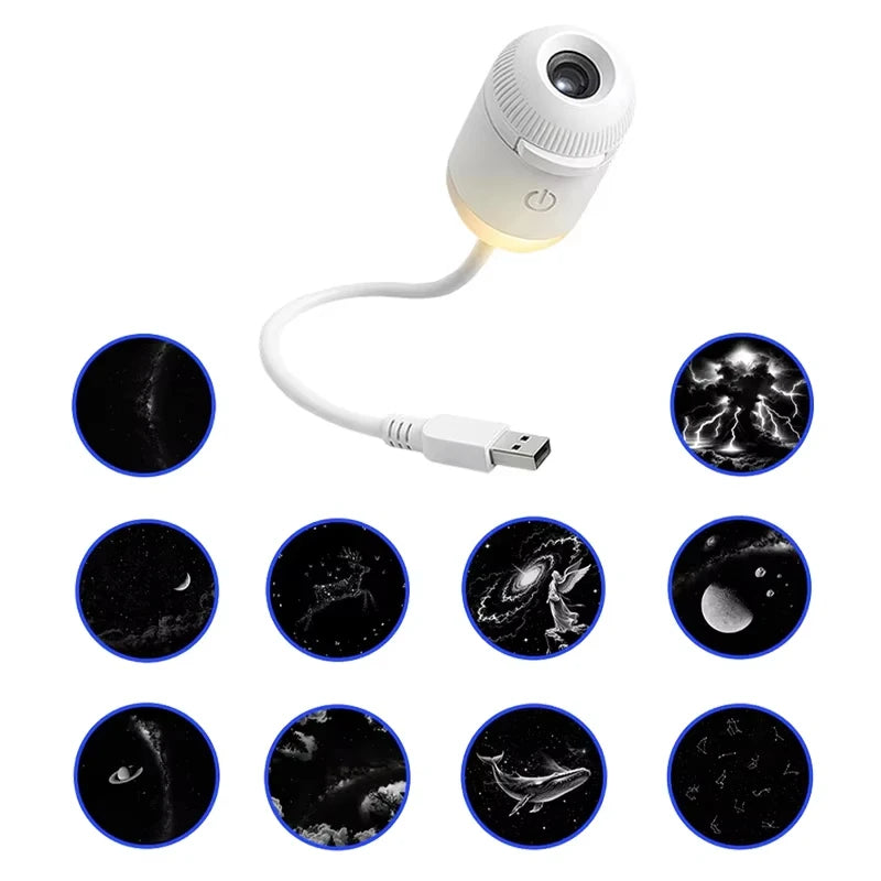 VIEDAJ | Mini 2-in-1 Galaxy Star Projector