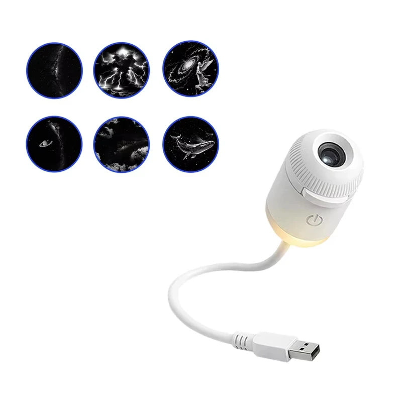 VIEDAJ | Mini 2-in-1 Galaxy Star Projector