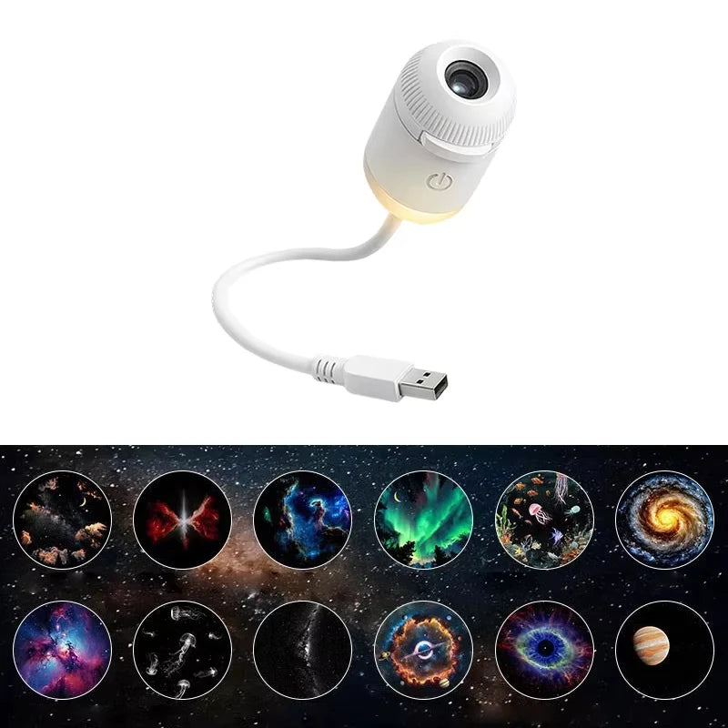 VIEDAJ | Mini 2-in-1 Galaxy Star Projector