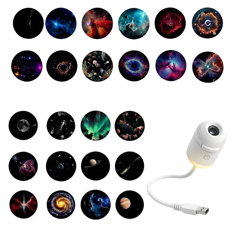 VIEDAJ | Mini 2-in-1 Galaxy Star Projector